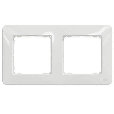 Рамка двухместная Schneider Electric Sedna Design универсальная белый SDD311802
