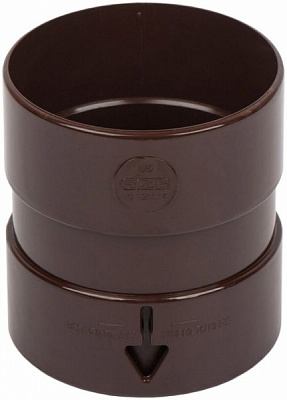 Муфта трубы RoofOK 85 мм коричневый 
