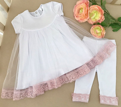 Костюм Betis Чарівна світлинка білий/пудра р.50 27686147