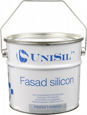 Лак кремнійорганічний Fasad silicon UniSil напівглянець 2,2 л прозорий