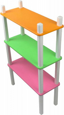 Стелаж Yuliana Woody 3 полки 60х30 кольоровий 10002400
