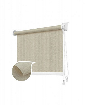 Ролета мини Rollotex струна Linen Look 3 96x150 см темно-бежевая 