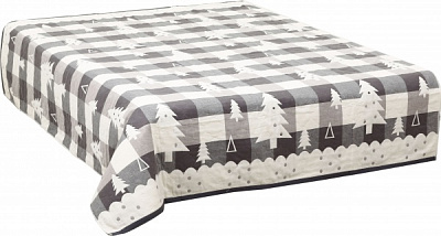 Ковдра-покривало Ялинка 150x200 см Homeline сірий