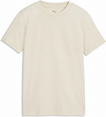 Футболка Puma ESS SCRIPT Tee G 69254287 р.128 бежевий