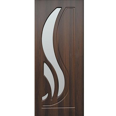 Дверное полотно Неман Сабрина ПО 800 мм орех шоколадный