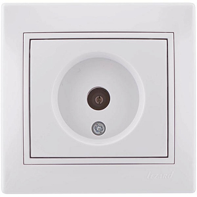 Розетка TV прохідна Lezard Mira 701-0202-129 білий