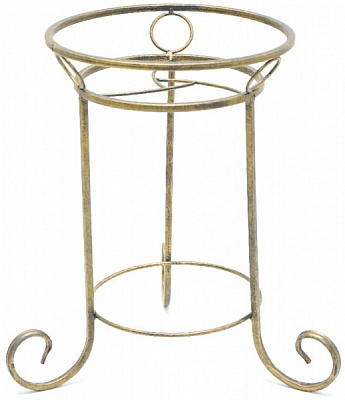 Подставка для растений Ferrum Decor ST2856 37х35x56 см античное золото 