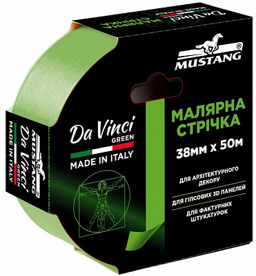 Лента малярная Mustang Da Vinci Green 38 мм x 50 м