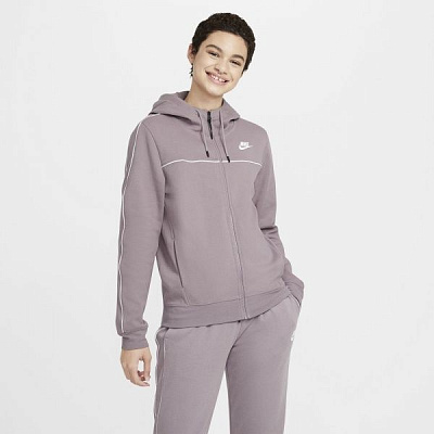 Джемпер Nike W NSW FZ HOODIE MLNM FLC CZ8338-531 р. S розовый
