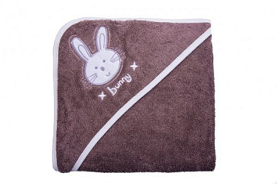 Полотенце-уголок Luna Kids Banny 90х90 см бежевый 