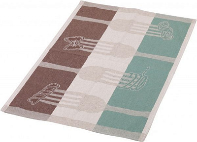 Рушник Паста 3 46x70 см Білоруський льон зелений