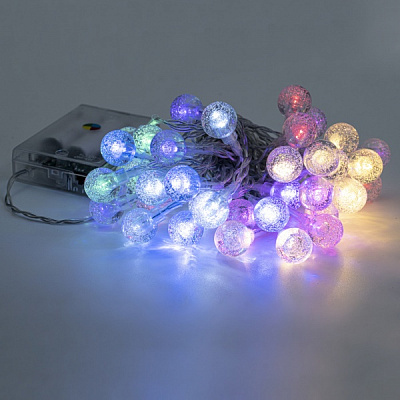 Декоративная гирлянда Altalusse (INL-2707B-40 Multicolor) встроенный светодиод (LED) 40 ламп 6 м 