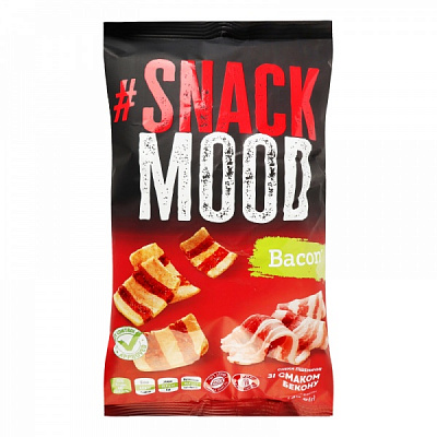Снеки SNACK MOOD пшеничні зі смаком бекону 140 г
