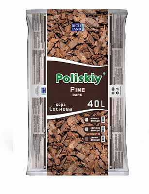 Кора декоративная Поліський крупная 40 л
