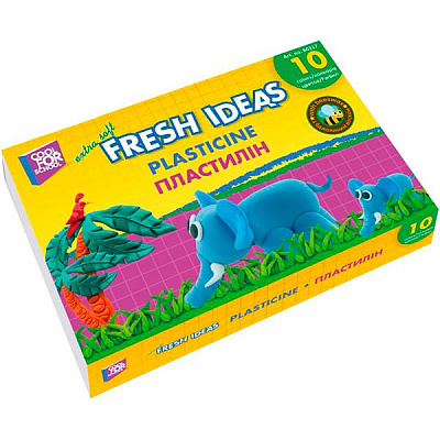 Пластилин Fresh Ideas CF60217 10 цветов 100 г Cool For School