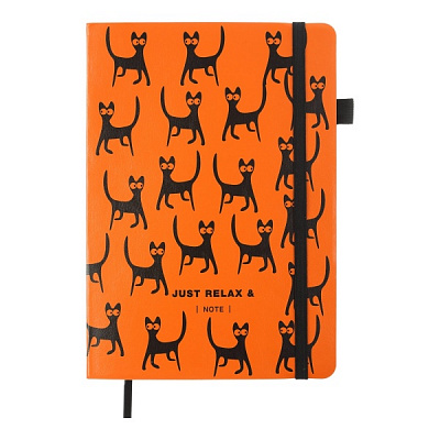 Блокнот недатированный Relax 96 лист. линия оранжевый Buromax A5