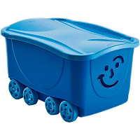 Контейнер для хранения игрушек Mazzei 5584 MZ «Улыбка» 47,5 л голубой 320x580x390 мм