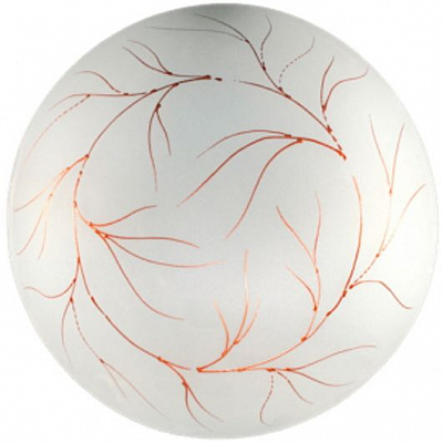 Світильник стельовий Укрсвітло НПБ 01-2х60 (38136) Водорості 2x60 Вт E27 білий/золото