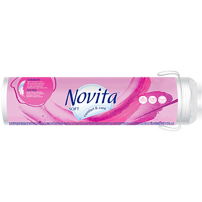 Ватные диски Novita soft 120 шт.