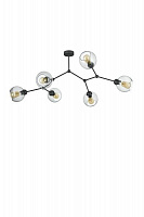 Люстра стельова TK Lighting Fairy 6x60 Вт E27 чорний/графіт 2731 