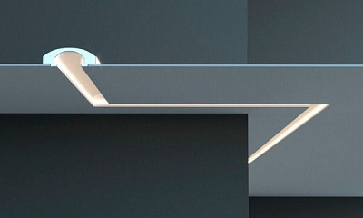 Карниз Tesori KD 112 white 1150x165x60мм