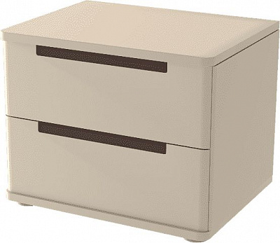 Тумба прикроватная Aqua Rodos CRYSTAL бежевый глянец 