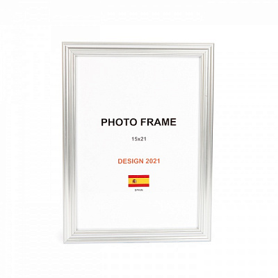 Рамка для фото 1 фото 15x21 см серебро 