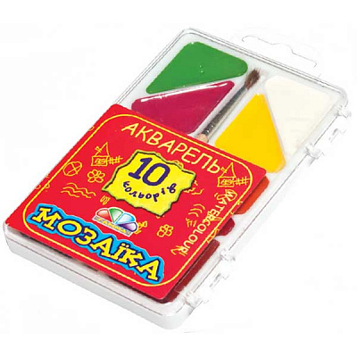 Акварель Гамма Мозаика 312051 10 цветов