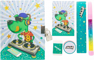 Набор подарочный с блокнотом на замочке Милый единорог P361956-S Malevaro