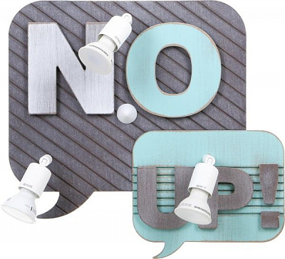 Светильник Nowodvorski 9285 Comic Book 3x35 Вт GU10 серый с голубым Comik Book 