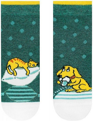 Носки детские Conte-Kids Веселые ножки 334 17С-10СП р.14 темно-бирюзовый 