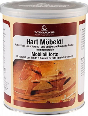 Масло Borma Wachs для меблів з підвищеною твердістю 4902 без відтінку сатиновий глянець 1 л