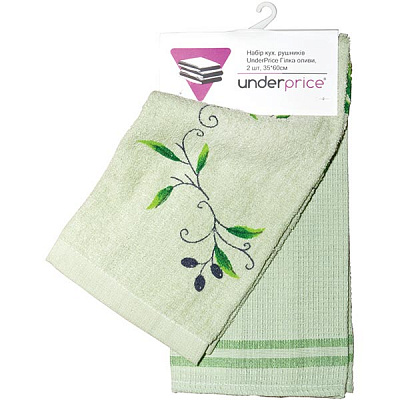 Набір кухонних рушників Underprice Гілка оливи 2 шт