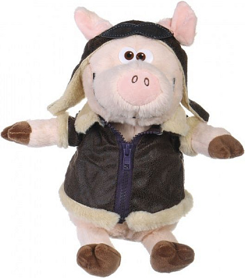 Мягкая игрушка Девилон Поросенок-пилот 24 см M1717424C