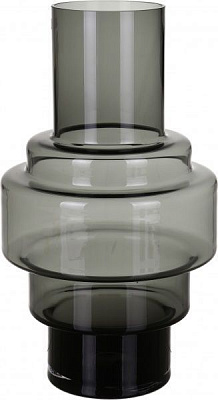 Ваза Le Vin h-43 см d-24,5 см 17-10118 темно-сірий Wrzesniak Glassworks