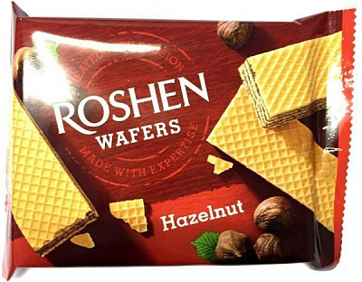 Вафли Roshen Wafers орех 22 шт (4823077621659) 72 г 