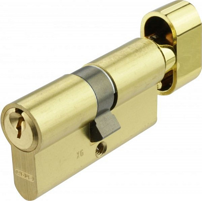 Циліндр Abus KE50 30x30 ключ-вороток 60 мм матова латунь