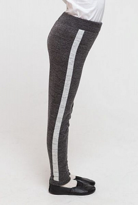 Лосини для дівчаток ART KNIT з лампасами р.122-128 графіт