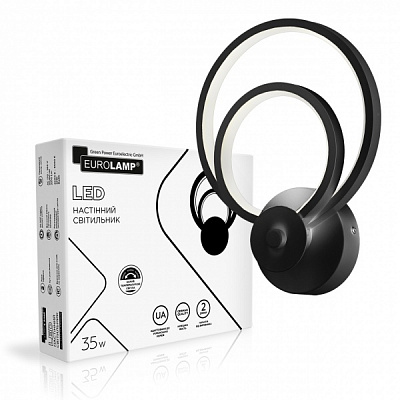 Светильник светодиодный Eurolamp 35 Вт черный 3000-6500 К LED-BRAR-35-A36(black) 
