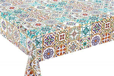 Скатертина Азулежу 140x110 см різнокольоровий UP! (Underprice)