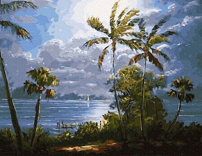 Картина по номерам Остров желаний BookOpt 