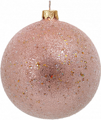 Ялинкова іграшка у формі кулі 10 см в в асортименті