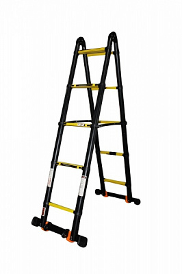 Лестница-трансформер GTM 2x5сх 0,9-4,2 м анодированный алюминий KME3042B 