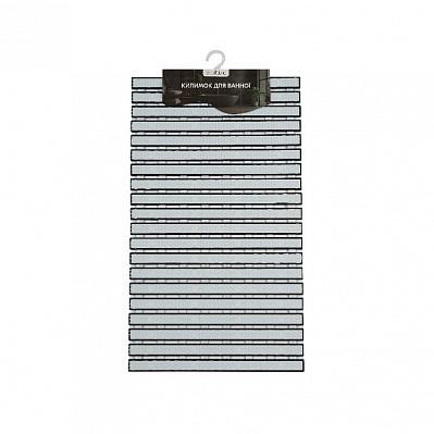 Килимок для ванної Eco Fabric Килимок у ванну кімнату Eco Fabric смужка 69х40 см білий