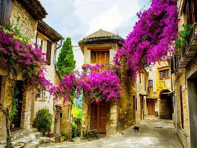 Репродукция Old town 80x60 см Styler 