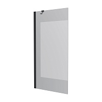 Шторка для ванны Koller Pool Proxima 800х1500 мм black matt, скло 8 мм clear