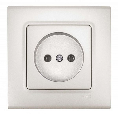 Розетка без заземлення Viko Linnera Life без шторок без кришки білий перламутр