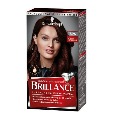 Крем-краска для волос Schwarzkopf Brillance 869 Черно бордовый 142,5 мл