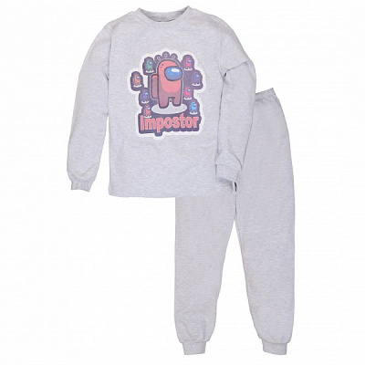 Пижама для мальчиков Татошка р.164 серый 0106171ас 