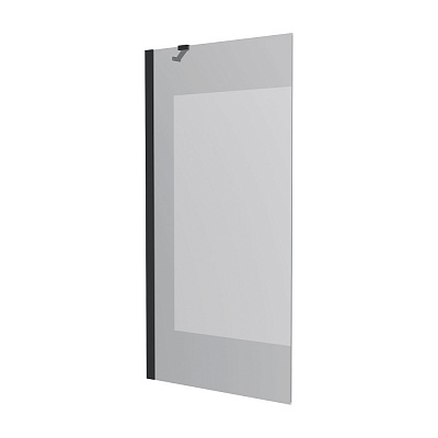 Шторка для ванны Koller Pool Proxima 800х1500 мм black matt, скло 8 мм clear
